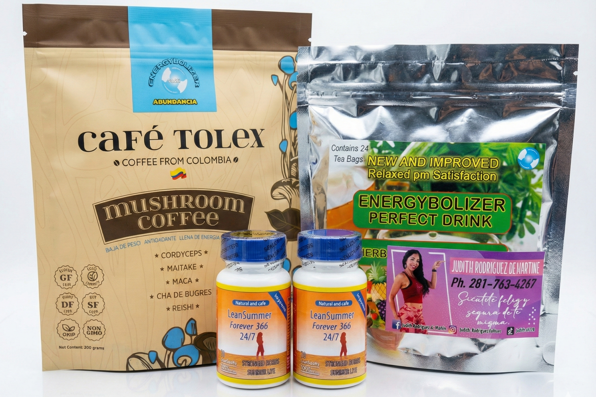 Paquete Adelgaces Strong – Café Tolex, Energybolizer Tea & Doble Lean Summer