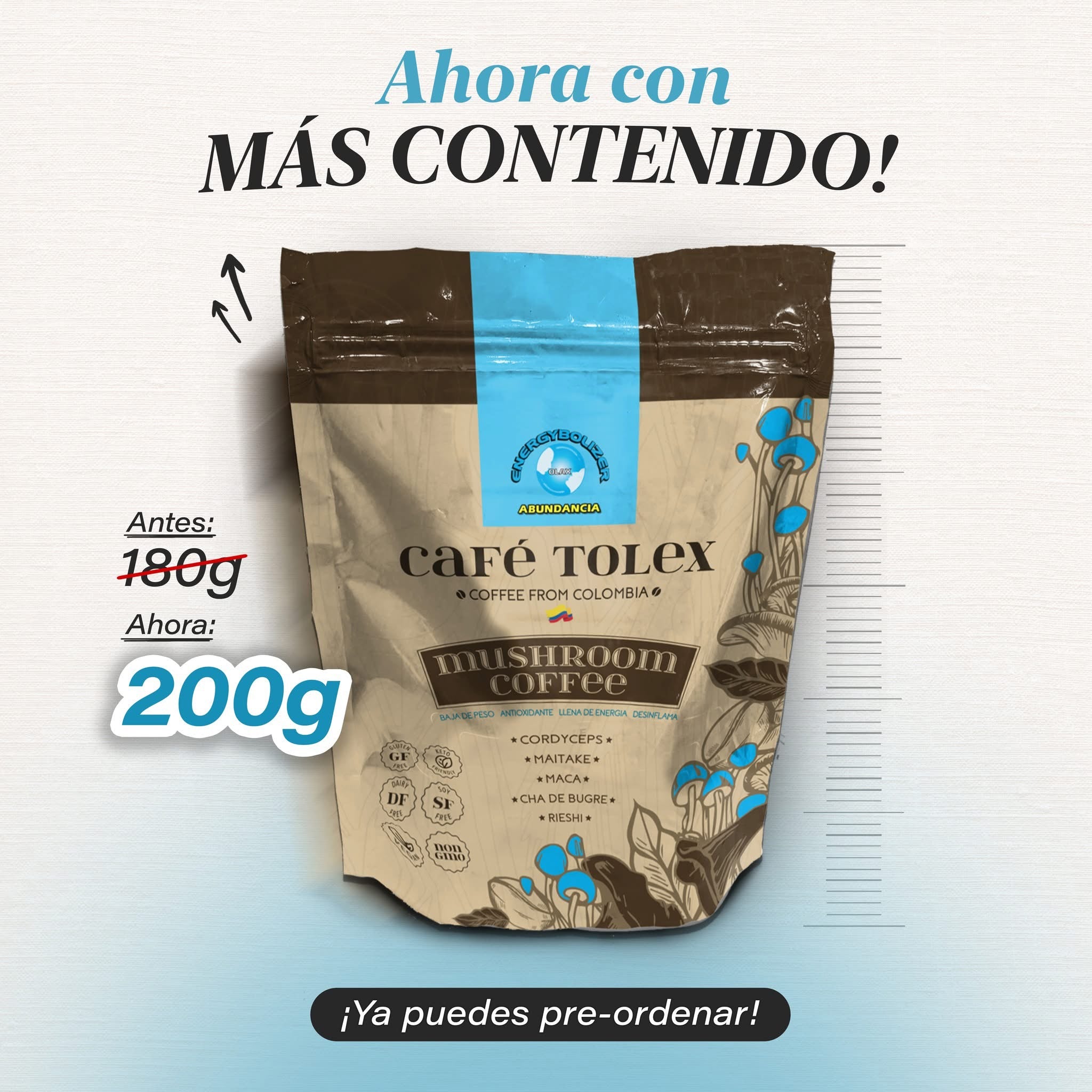 Café Tolex Mushroom Coffee – Café de Hongos desde Colombia